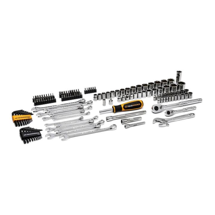 GEARWRENCH® GWPRO138 138 Pc 1/4 in and 3/8 in Drive 72-Tooth 6 Point Professional Tool Set