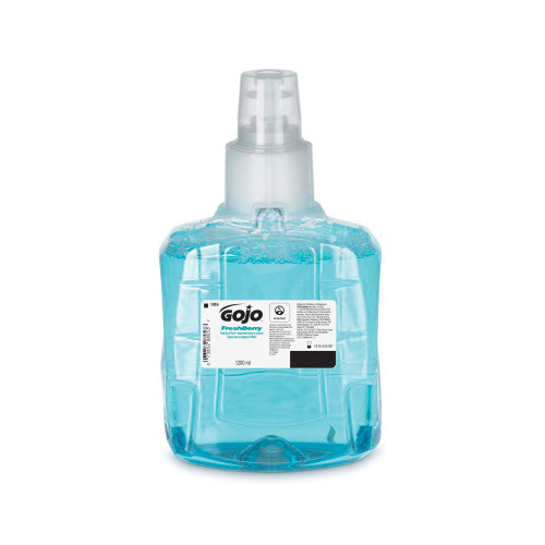 GOJO® 1916-02-INT00 Hand Wash, 1200 mL Nominal, Dispenser Refill Package, Foam Form, Pomegranate Odor/Scent, Blue/Clear