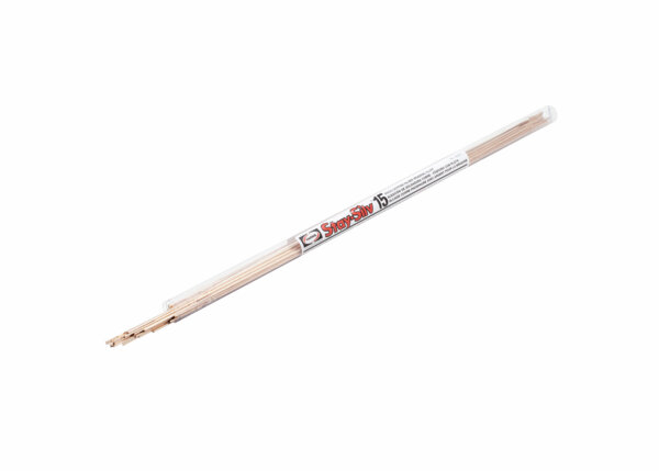 Harris® 15620F1 15 Series Brazing Filler, 1/8 in Dia x 20 in L, 28 lb Container Stick Tube Container