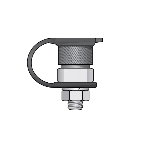CHECKERS® FSQDB-DUD Female Quick Disconnect Non-Powered Base Mount With Debris Cap, For Use With Non-Lighted Models