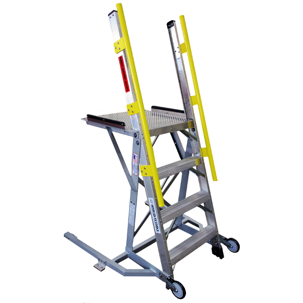 LockNClimb 44LNCTRKENG 44"H 24"X24" Platform Ladder
