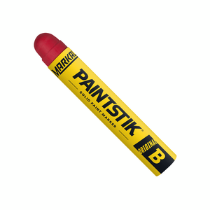 Markal® 080222 B® Paintstik® Solid Paint Crayon, 11/16 in Round Tip, Red