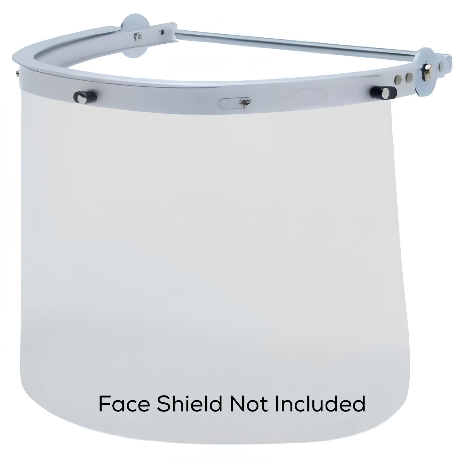 MCR Safety 102 Faceshield Headgear, Silver, Aluminum/Metal Frame, For Use With Hard Hat