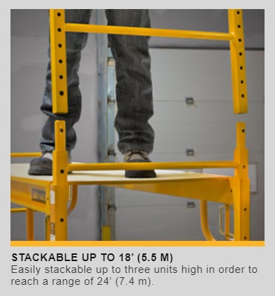 Metaltech I-CISC Jobsite Series 6' Baker Utility Scaffold