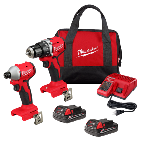 Milwaukee® 3692-22CT M18™ Compact Brushless 2-Tool Combo Kit