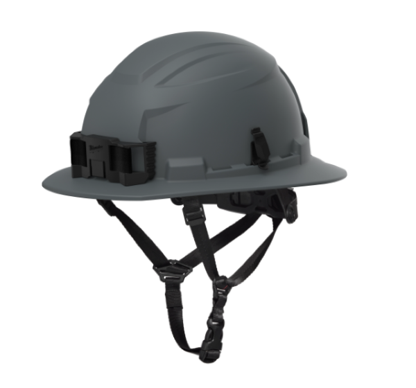 Milwaukee® 48-73-1665 BOLT™ Full Brim Safety Helmet, Type 2 Class E, Gray, Non-Vented
