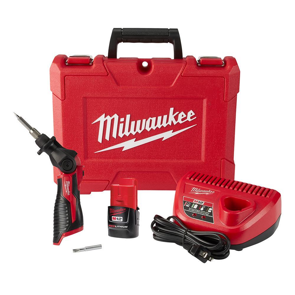 Milwaukee® M12™ 2488-21 Soldering Iron Kit, For Use With All M12 Batteries and Chargers