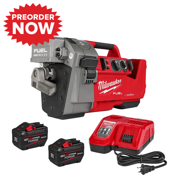 Milwaukee® 2928-22 M18 FUEL™ RINGER™ Roll Groover Kit for 2" - 6" Sch 10/40