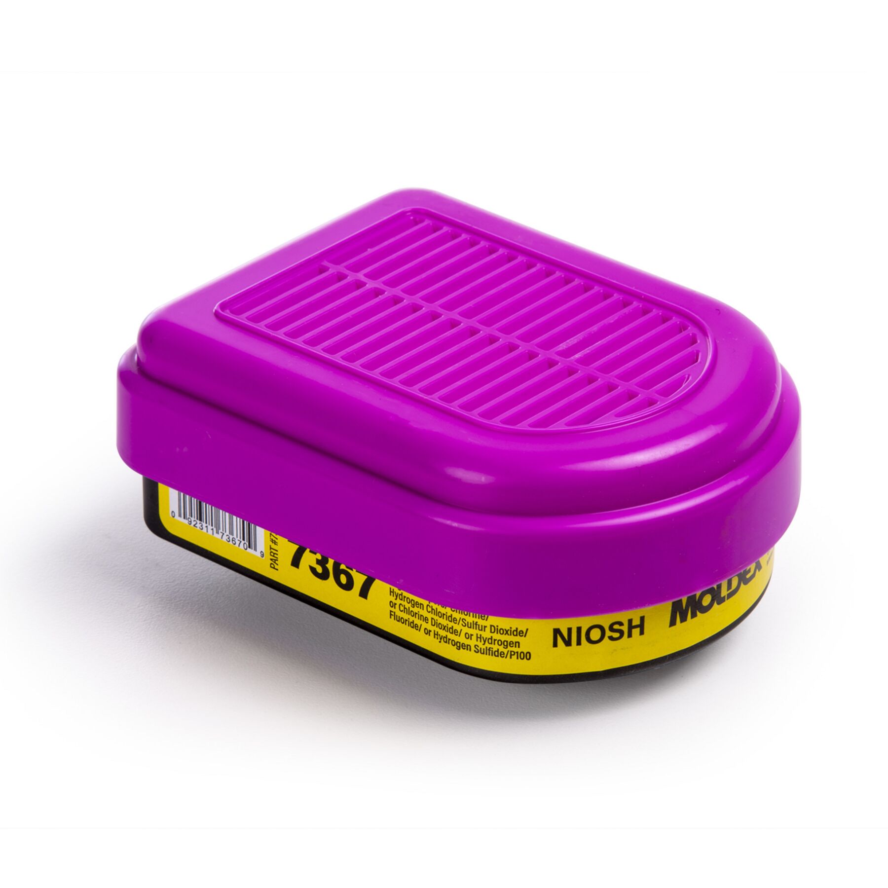 Moldex 7367 Semi-Rectangular Combo Organic Vapor/Acid Gas Cartridge / P100 Filter