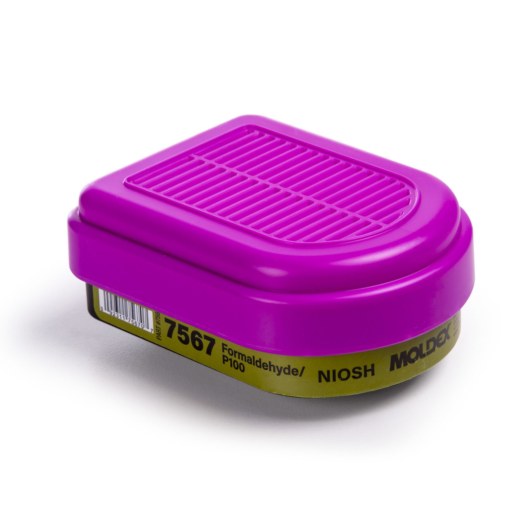 Moldex 7567 Semi-Rectangular Combo Formaldehyde Cartridge / P100 Filter