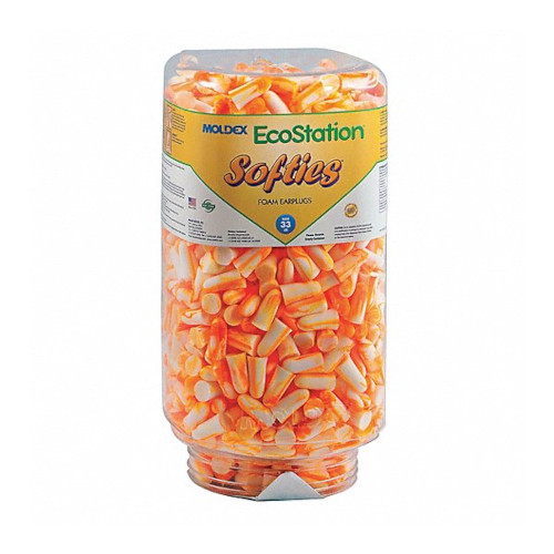 Moldex® 6702 Softies Ecostation Ear Plug Refill, Uncorded, 500 Pair/Refill, 4 Refills/Case