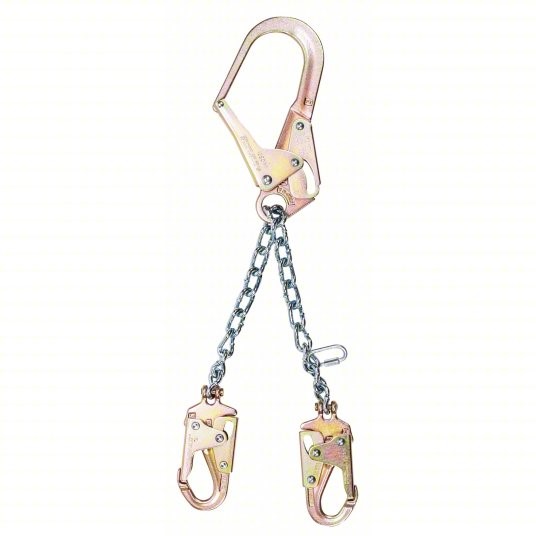 MSA 10107326 – Rebar Chain Assembly with 36CL Rebar Steel Snaphook and (2) 36C Steel Snaphooks