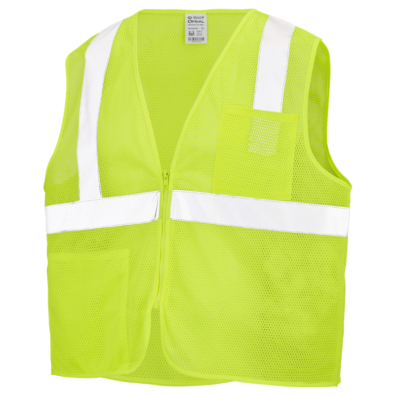 Opsial P702KHK Hi-Viz Lime Class 2 Mesh Vest