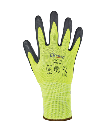 Opsial P702XPA Cut Resistant Gloves, Lime, ANSI A5
