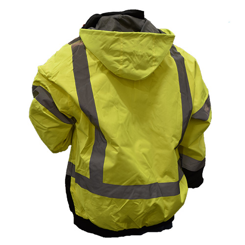 Opsial P702LUM/3XL Class 3 Bomber Jacket, Lime, 3X-Large