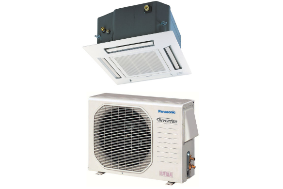 PA CU-E18RB4U - 18,000 4-Way Ceiling Cassette Outdoor Heat Pump Unit 208/230/1 - 17.5 SEER