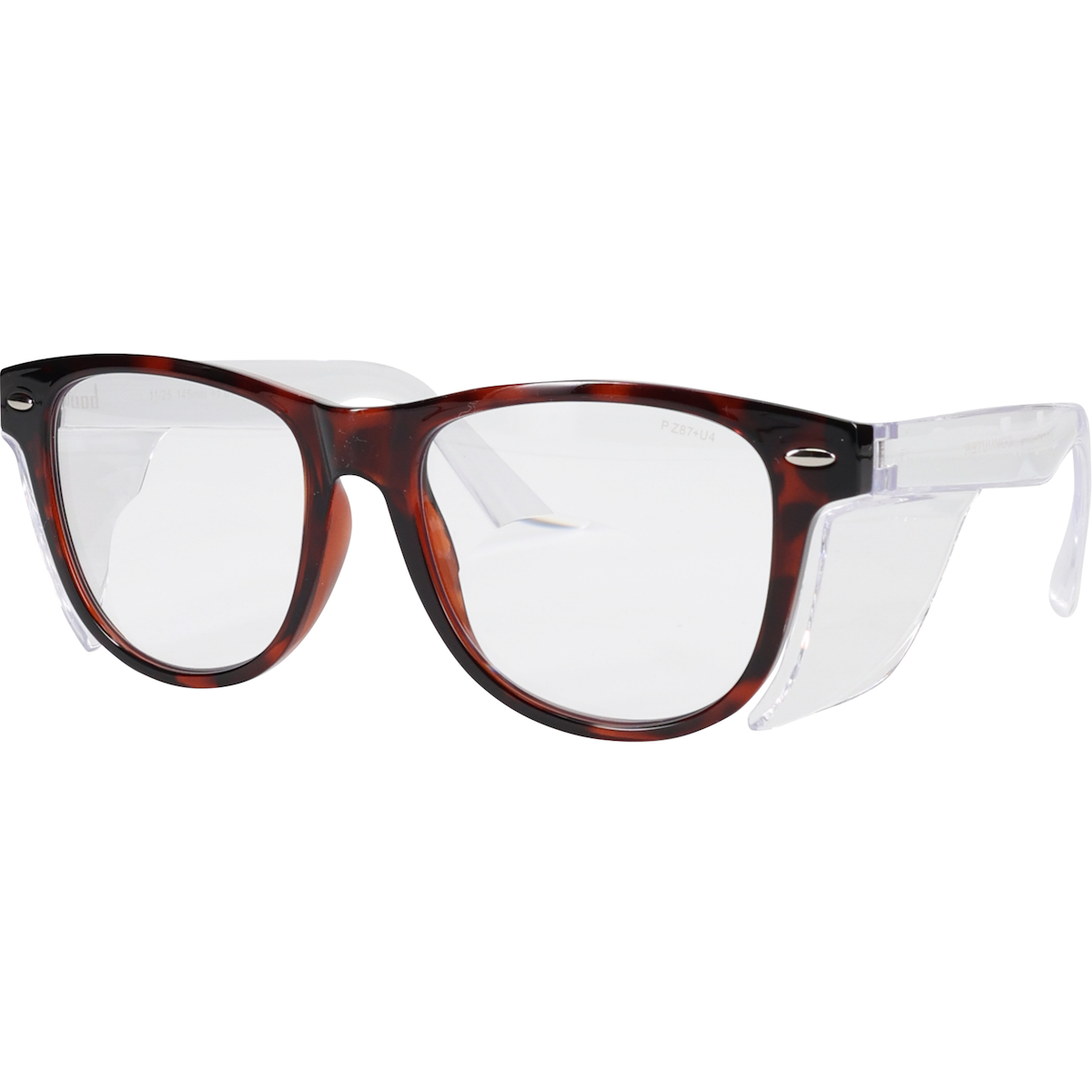 Bouton® Optical Commuter™ Auto Focus Readers® Bifocal Auto-Focusing Reader Safety Glasses, Tortoise Frame with Side Shields, and Clear AS/AF Coated Lens, +1.0 to +2.75 Diopter