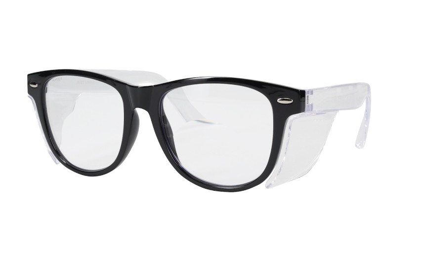 Bouton® Optical Commuter™ Auto Focus Readers® Bifocal Auto-Focusing Reader Safety Glasses, Black Frame with Side Shields, and Clear AS/AF Coated Lens, +1.0 to +2.75 Diopter
