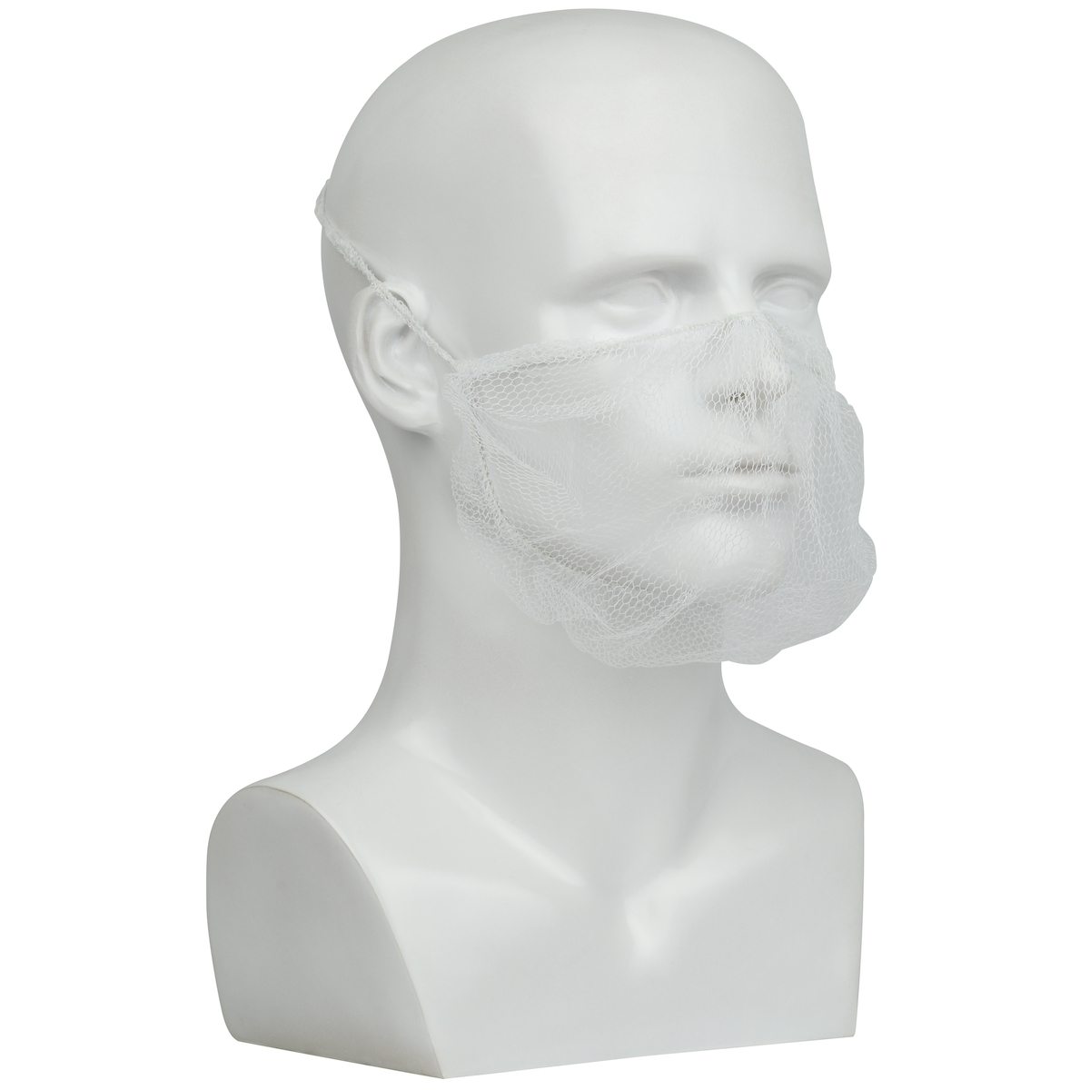 PIP® UCBC-1000 White Nylon Bouffant Beard Cover 1000 Count
