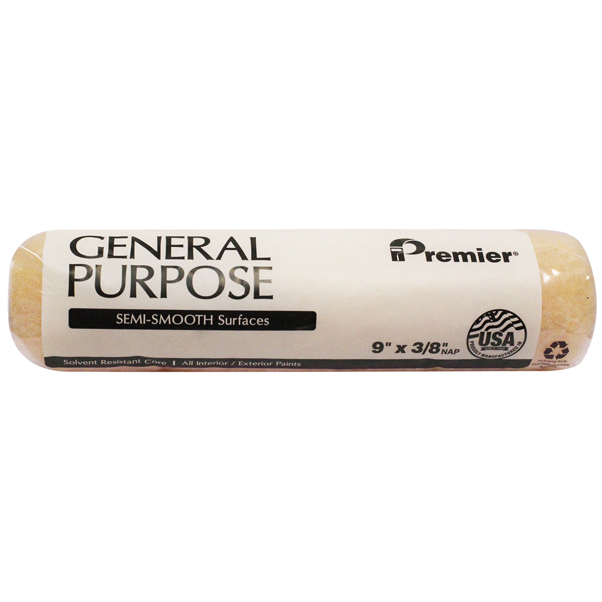 Premier® General Purpose 9" Roller Cover 1/4" Nap