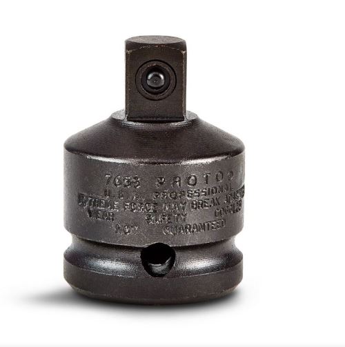 Proto® J7653 Impact Socket Adapter, Black Oxide Finish, Imperial, 3/4 in Female x 1/2 in Male, ASME B107.110-2012