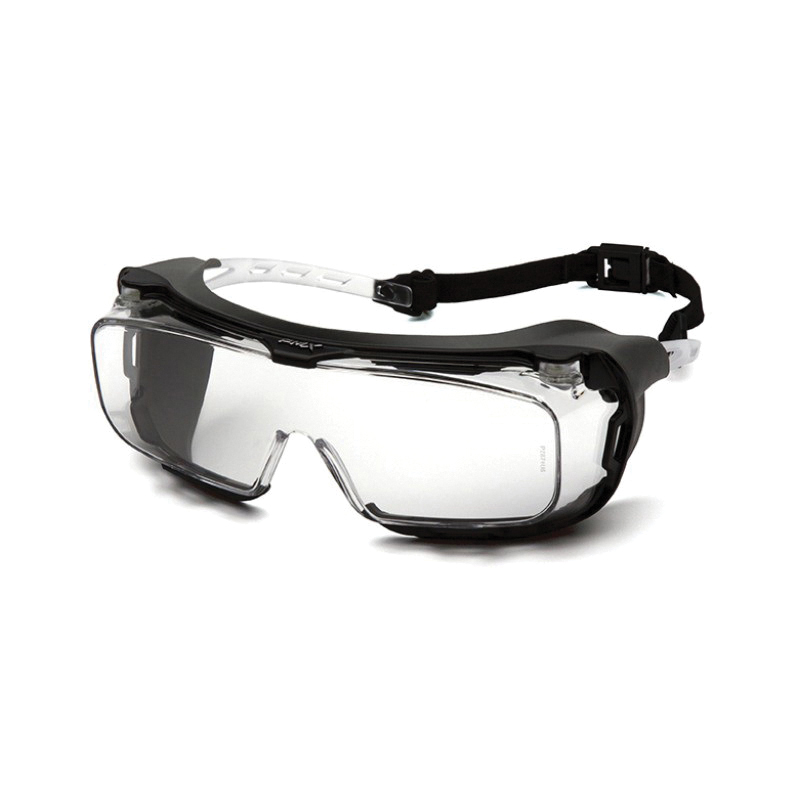 Pyramex® S9910STMRG Dielectric Safety Glasses With Rubber Gasket, H2MAX Anti-Fog, Clear Lens, Polycarbonate Lens, ANSI Z87.1, CAN/CSA Z94.3-15, CE EN166