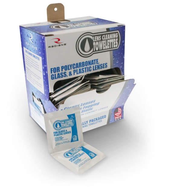 Radians® LCD100 Disposable Lens Cleaning Towelette, Lens Cleaning Solution