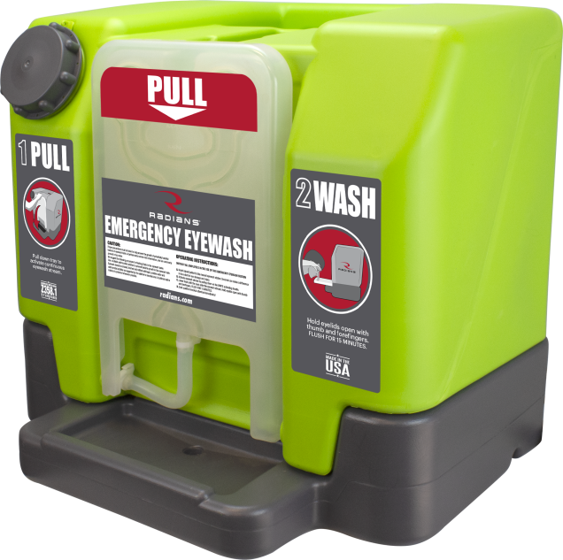Radians® REW01112 12 gal Gravity-Fed Portable Emergency Eyewash Station