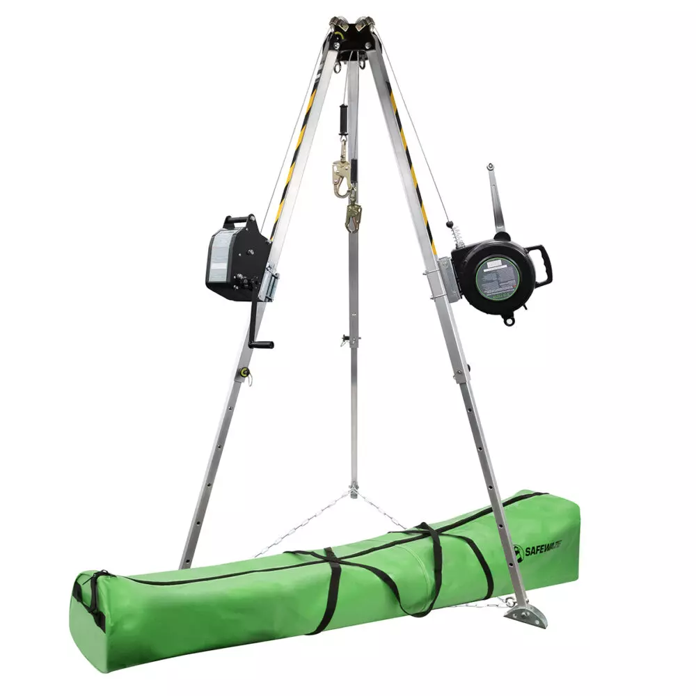Safewaze 019-11004 Tripod Kit 65' Recovery Unit, Personnel Winch