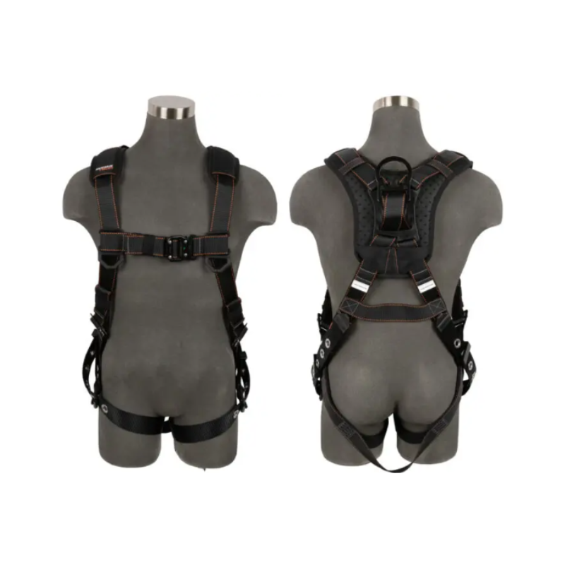 Safewaze 022 V-Select Full Body Harness: 1D, Quick Connect Chest, Tongue Buckle Legs
