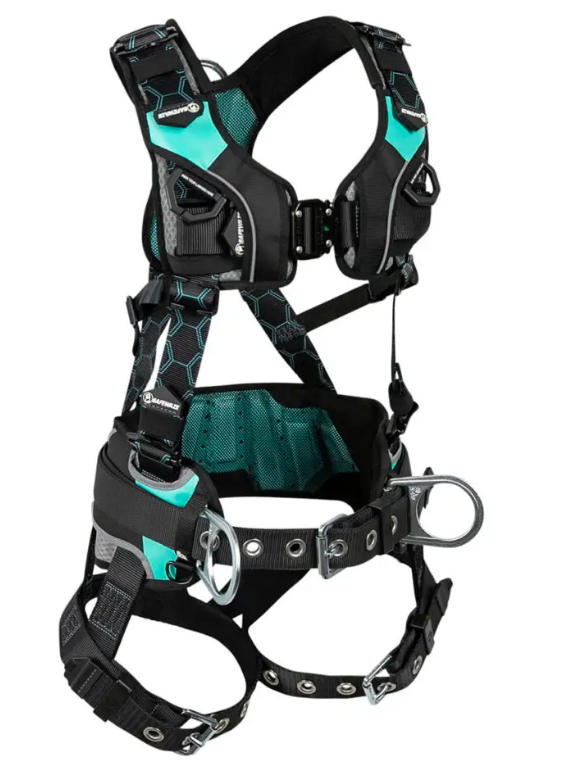 Safewaze Womens Contour Construction Full Body Harness – 3D, QC Chest, TB Legs, Comfort Waist Pad
