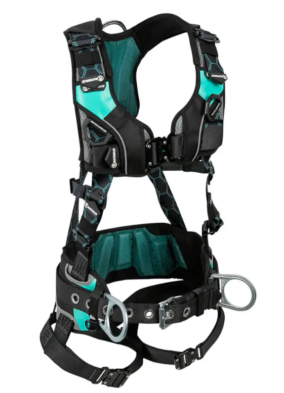 Safewaze Womens Contour Construction Full Body Harness – 3D, QC Chest, QC Legs, Comfort Waist Pad