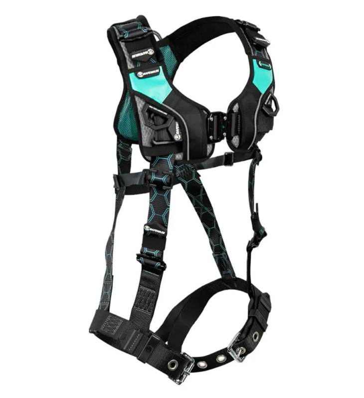 Safewaze Womens Contour Construction Full Body Harness: 1D, QC Chest, TB Legs