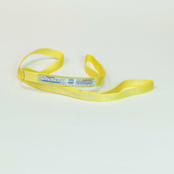 STREN-FLEX® EEF-1-901-05CT 1″ x 5ft 1Ply Nylon Eye & Eye Web Sling w/ Type 3 – Flat Eyes; WEB SLING E/E 5' 1600LB