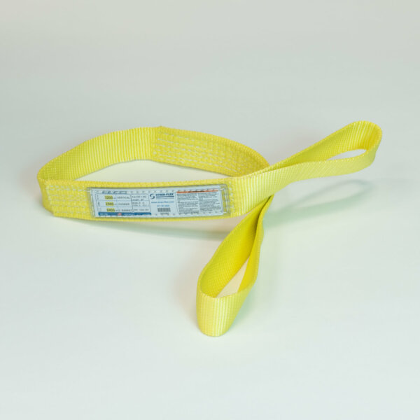 STREN-FLEX® EEF-2-902-08CT 2″ x 8ft 2Ply Nylon Eye & Eye Web Sling w/ Type 3 – Flat Eyes; 8' 6400LB