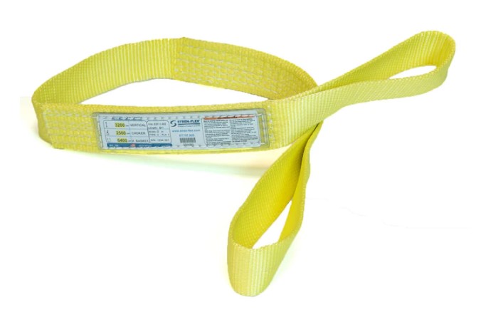 STREN-FLEX® EEF-4-902-21CT 2 Inch - Nylon Flat Eye & Eye Web Sling - Type 3; 21' 4100LB