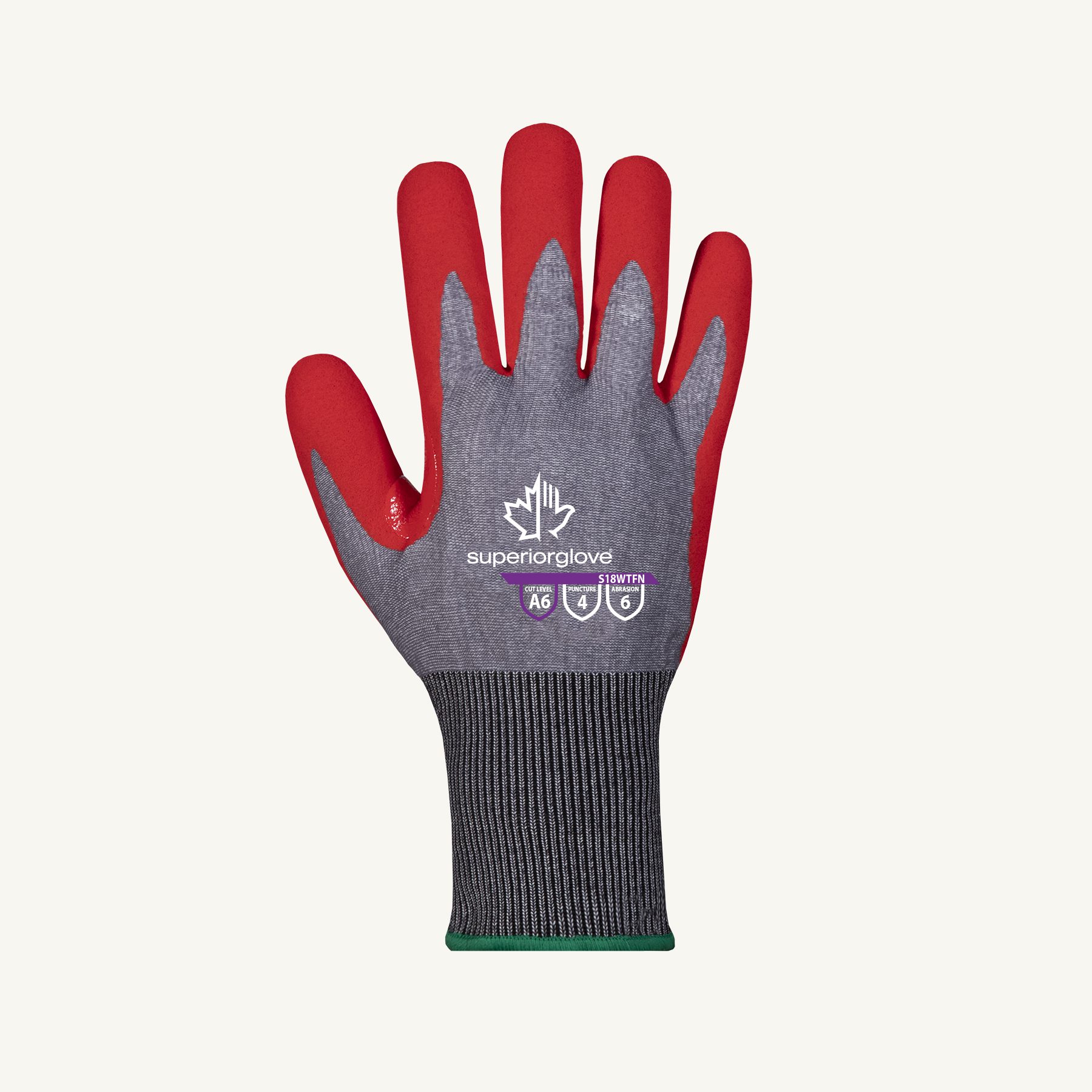 Superior Glove® S18WTFN/12 Dexterity TenActiv Waterproof ANSI A6 Cut-Resistant Gloves