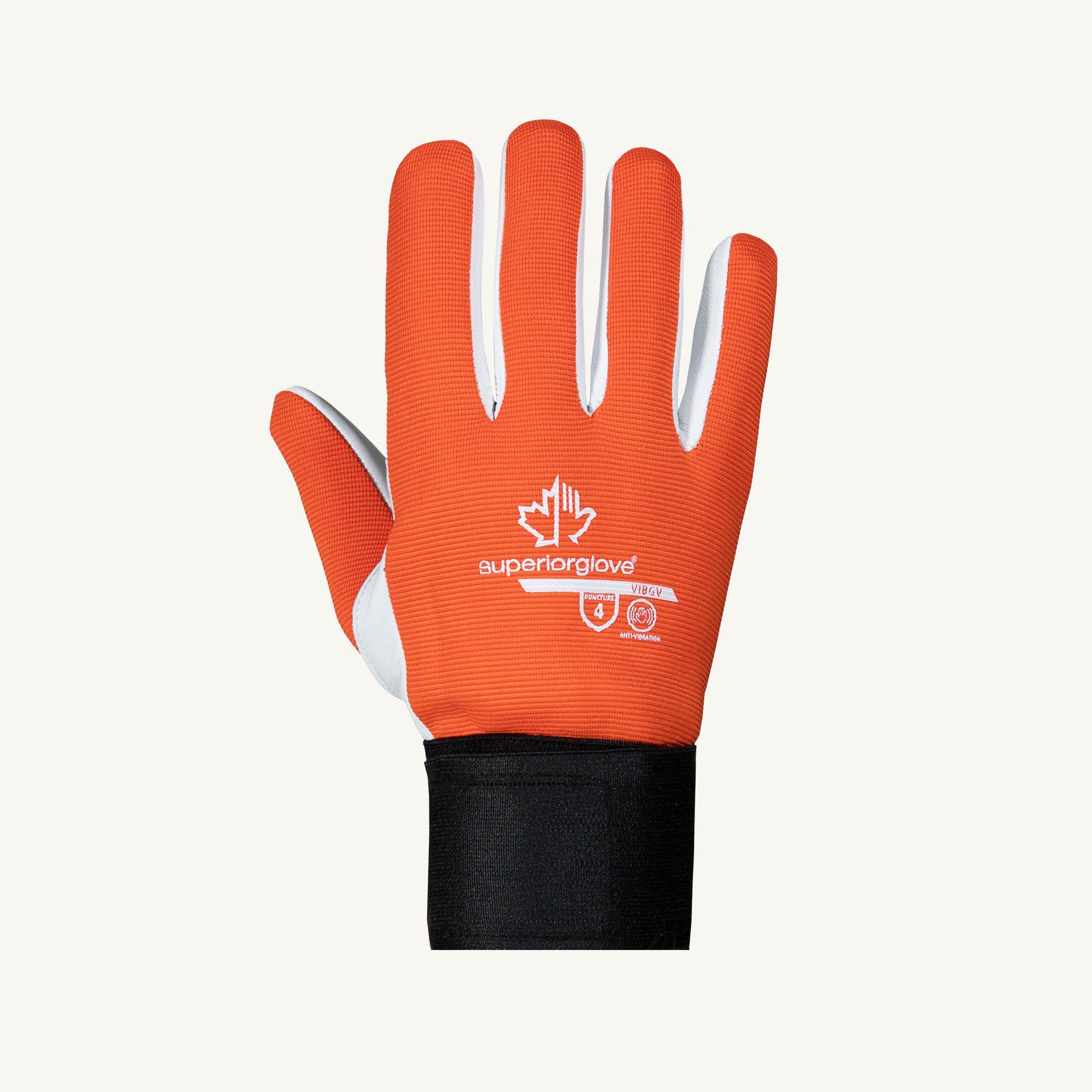Superior GloveĀ® VIBGV KnitActiv Vibration-Dampening Goatskin Gloves