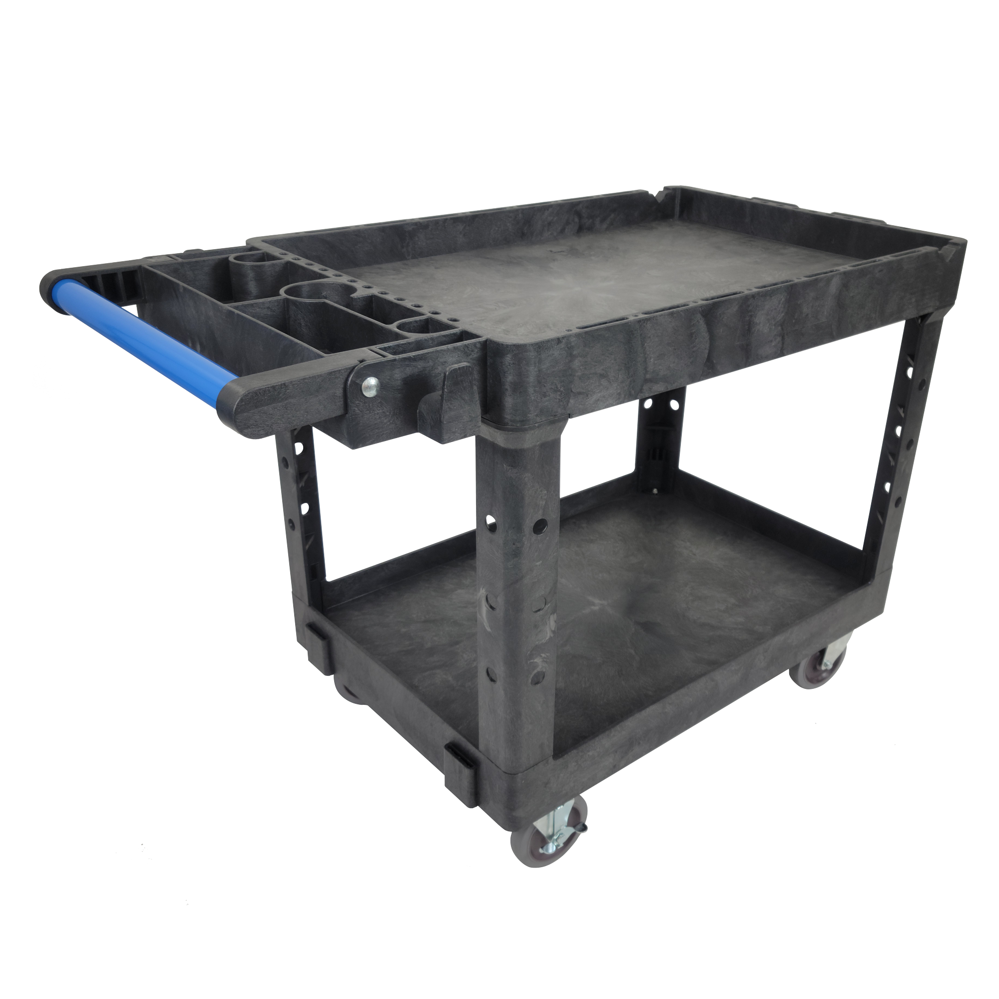 Sur-Pro Magnum® CART4426-PRO-A5S, 4426 Pro Series 2-Shelf Adaptable Service Cart, 44 in L x 25 in W x 38 in H