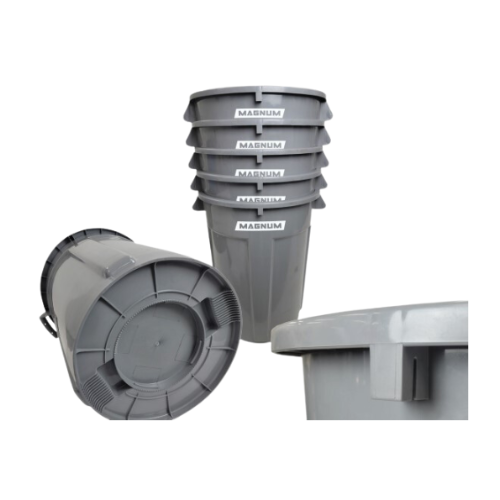 Magnum Tool Group CMTC-C-44G Pro Series Trash Can 44 Gallon Plastic Grey