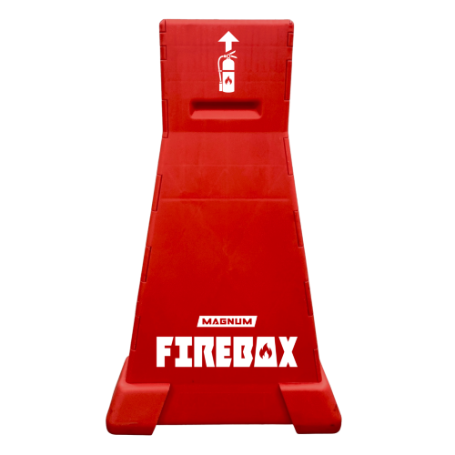 Magnum Tool Group SAFE-ST FIREBOX Emergency Fire Extinguisher Safety Station Stand