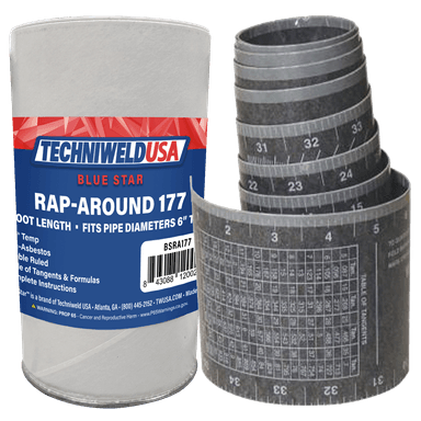 TechniweldUSA ASRA177 Blue Star 6” to 14" Pipe Template RAP-AROUND