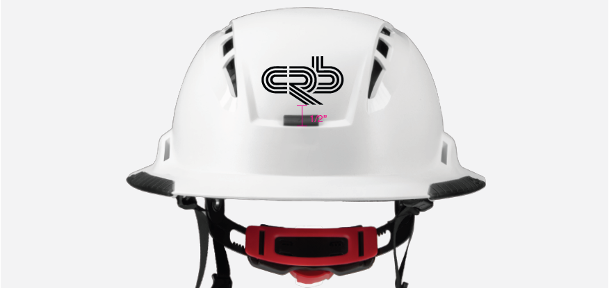 Lift Radix Type 2 White Full Brim Helmet Vented White Helmet CRB Black Logo HRXF-25WE2 RADIX CRB T2 FB VENT HELMET