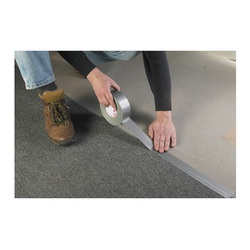 3M™ 7000028933 Heavy Duty Tape, 54.8 m L x 48 mm W, 8.6 mil THK, Rubber Adhesive, Polyethylene Over Cloth Scrim Backing, Silver