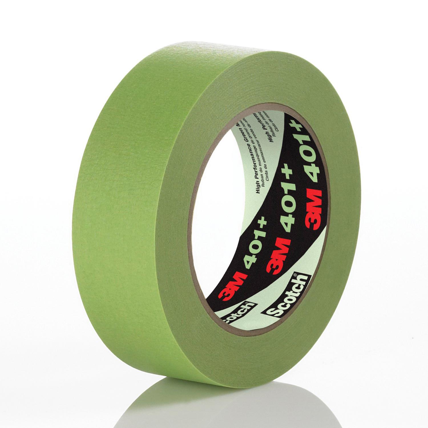 3M™ 7000124897 High Performance Adhesive Tape, 55 m L x 36 mm W, 6.7 mil THK, Natural/Synthetic Rubber Adhesive, Crepe Paper Backing