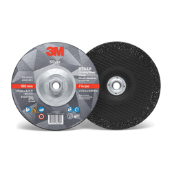3M™ 7010412150 Type 27 Grinding Wheel, 7 in Dia Wheel x 1/4 in THK Wheel, 36 Grit, Ceramic Grain Abrasive