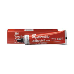 3M™ 7010362993 Weatherstrip Adhesive, 5 oz Container Tube Container, Black, 24 hr Curing