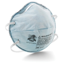 3M™ 7000002059 Cup Style Disposable Lightweight Particulate Respirator, Standard, Resists: Certain Oil, Non-Oil Based Particles and Acid Gases