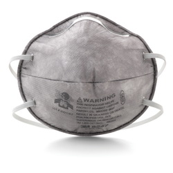 3M™ 7000002060 Cup Style Disposable Lightweight Particulate Respirator, Standard, Resists: Certain Oil, Non-Oil Based Particles and Organic Vapors