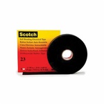 Scotch® 7000138529 Splicing Tape, 30 ft L x 1-1/2 in W, 30 mil THK, Rubber, Black